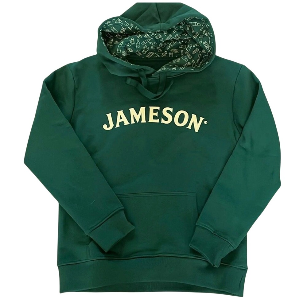 Jameson Irish Whiskey Graphic Hoodie Pullover Mens Medium Green